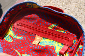 sac à dos cuir rouge – Image 4