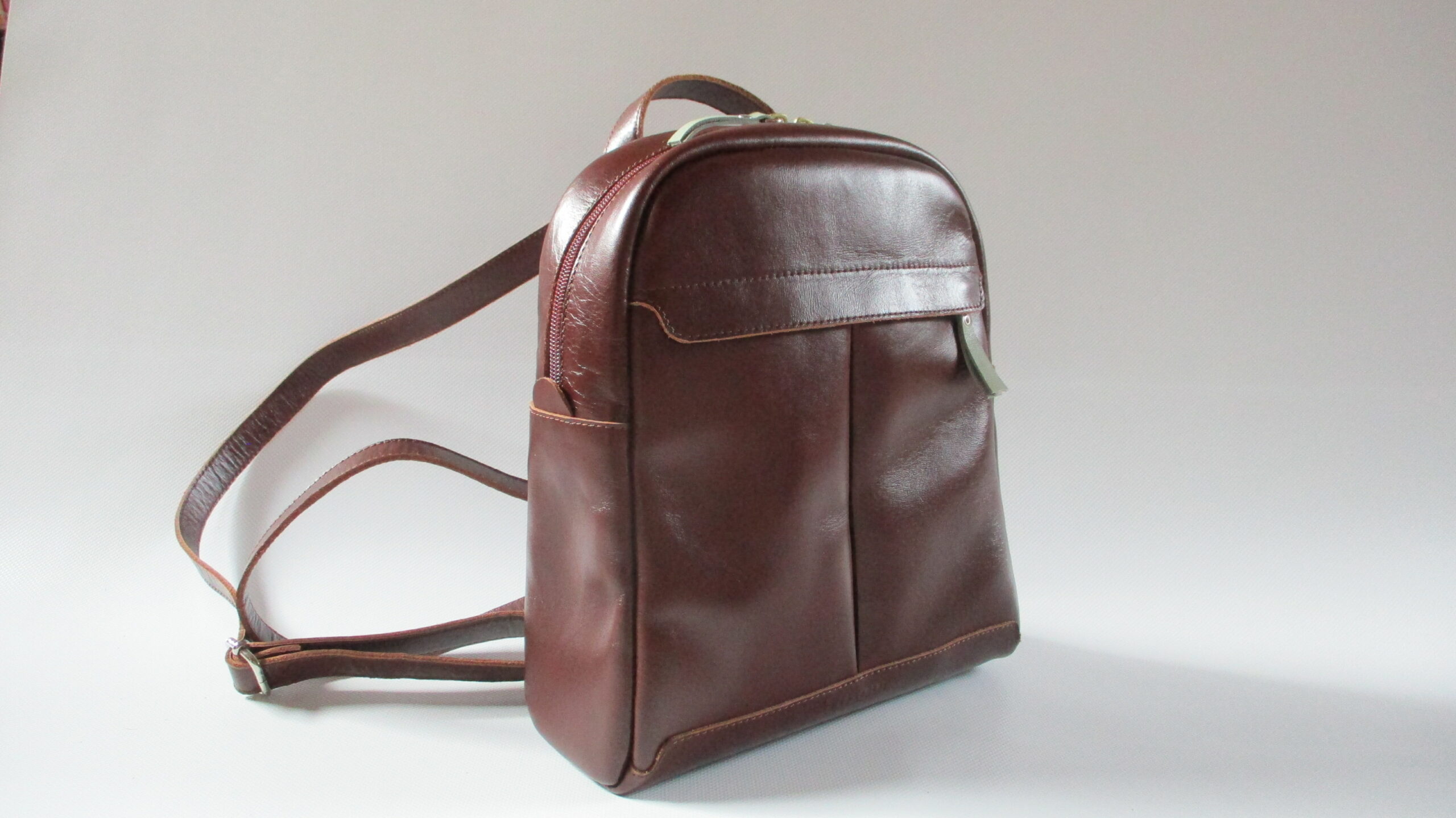 sac à dos marron-vert